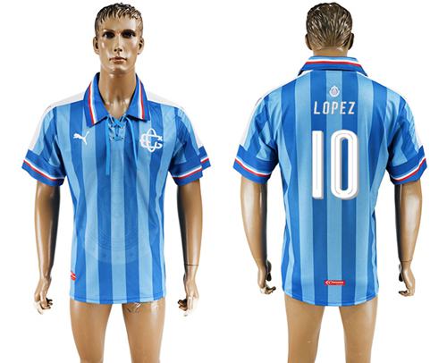 Guadalajara #10 Lopez Blue Soccer Club Jersey